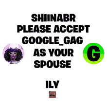 a poster asking people to accept google gag as your spouse