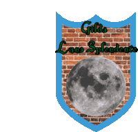 a blue shield with a full moon and the words " guido love splendore "