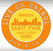 a logo for saint paul ramsey county sheriff bob and pati