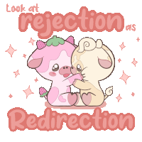 a poster that says look at rejection as redirect