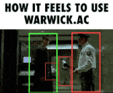 how it feels to use warwick.ac is displayed on the screen