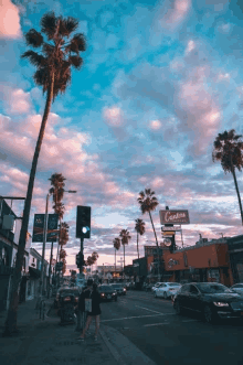 a busy city street with a sign that says ' castro ' on it