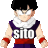 a cartoon character is wearing a purple shirt that says sitio .