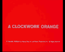 a red background with the words " a clockwork orange " on it