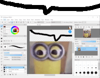 a screenshot of a program called finealpaca with a picture of a minion on it