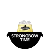 a sign that says bbq time strongbow time