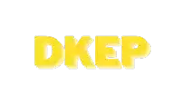 a white background with the word dkep in yellow