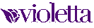 the word violetta is written in purple on a white background