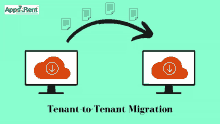 an illustration of tenant-to-tenant migration between two monitors