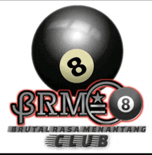 the logo for brm 8 brutal rasa menantang club