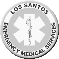 a los santos emergency medical services logo with a medical symbol