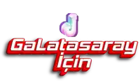 a logo that says galatasaray icin in red