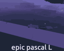 epic pascal l is written on a purple background