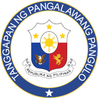 a logo for republika ng pilipinas with a shield in the center