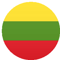 a green yellow and red flag in a circle