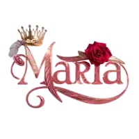 the word maria is on a white background