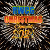 a fireworks display with rwcg christmas concert 2024