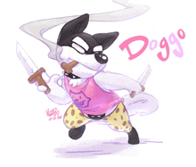 a drawing of a dog with the word dogg written on the bottom