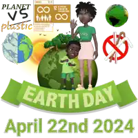 a poster for earth day which takes place on april 22nd