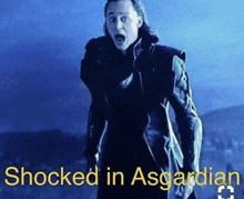 a picture of a man with the words shocked in asgardian