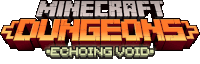 a logo for a video game called minecraft dungeons