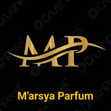 a logo for marsya parfum with the letter m and p