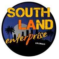 a logo for south land enterprise hollywood