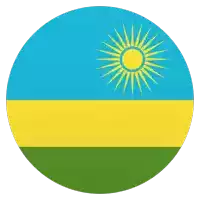 a circle with a blue yellow and green flag with a sun in the middle