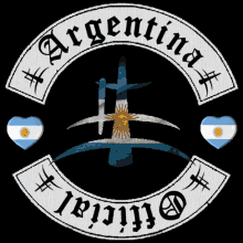 a logo that says ' argentina official ' in the center