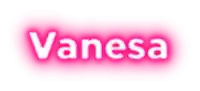 the name vanesa is displayed in white letters on a pink background