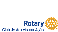 a logo for rotary club de americana-acao