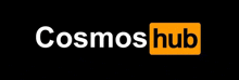 a black background with a yellow box that says cosmos hub