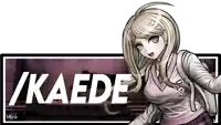 a picture of a girl with the name kaede