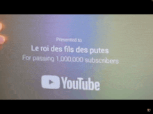 a youtube logo is displayed in a blurry image