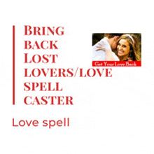 a picture of a man and woman kissing with the words bring back lost lovers / love spell caster love spell