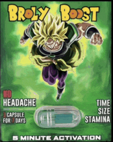 broly boost is a product that claims to have no headache