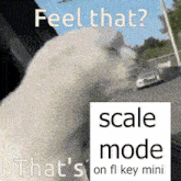 a meme that says feel that scale mode that 's on f1 key mini