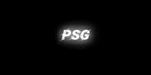 a black background with the word psg written in white