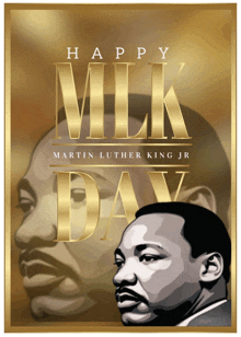 a poster for martin luther king jr happy milk day