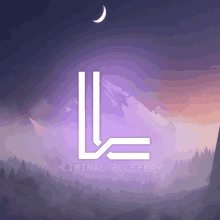 a logo for liminal roleplay with a purple background