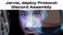 jarvis deploy protocol discord assembly is displayed on a screen