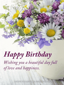 happy birthday wishing you a beautiful day full of love and happiness i hope you have an amazing day