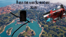 a video game called pass the ban jumpscare is shown