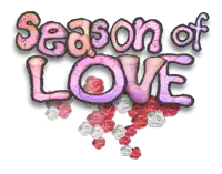 the word season of love is on a white background