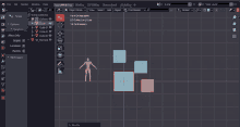 a screenshot of a program called blender showing a grid