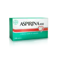 a box of aspirina 100 tablets has a heart on the front