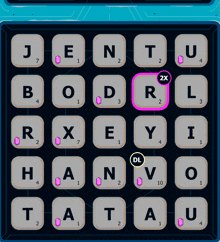 a screenshot of a game where the letters j and n are highlighted