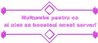 a purple border with the words multumesc pentru ca ai ales sa boostezi acest server on it