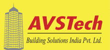 a logo for avstech building solutions india pvt ltd.