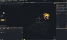 a 3d model of a bee is being created in a program